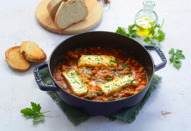 “Rapide et efficace, un délice” : cette recette de feta rôtie aux pois chiches se prépare en 15 minutes top chrono