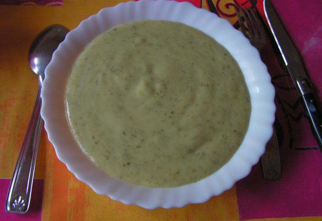 Velouté de courgettes à la vache qui rit rapide