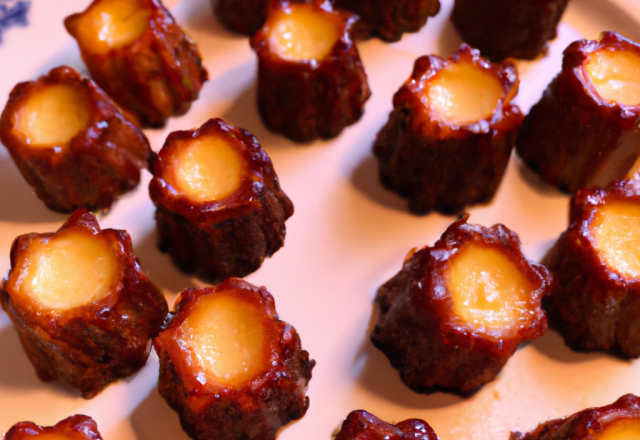 Cannelés à la crème au roquefort