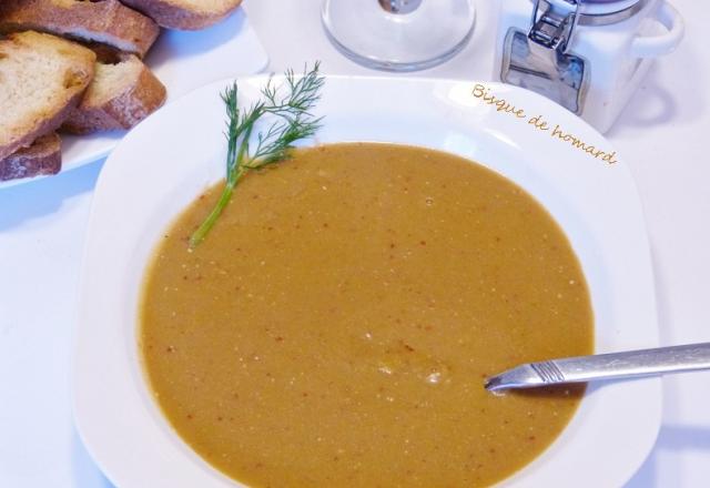 Bisque de homard à ma façon