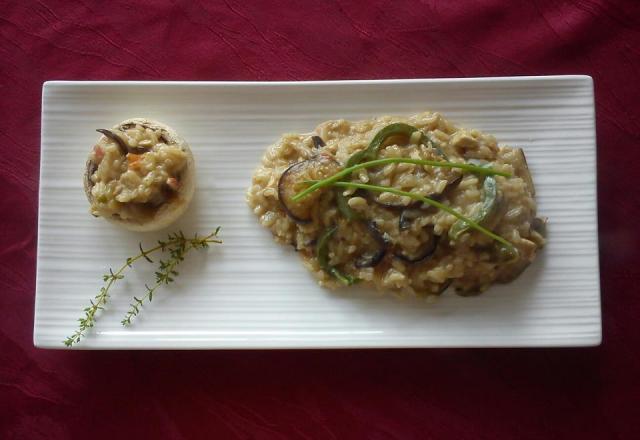 Risotto de dinde aux légumes du soleil