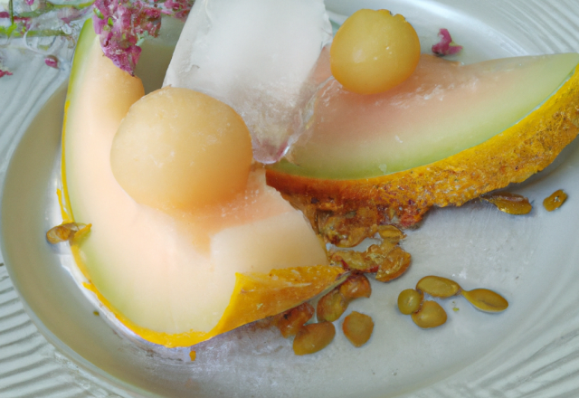 Melon de Cavaillon givré au Muscat de Beaumes de Venise