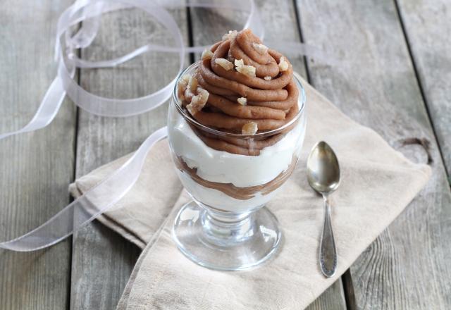 Mont blanc en verrine