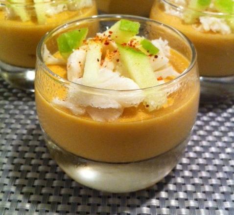 Panna cotta à la bisque de homard