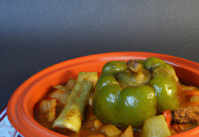 Tajine glacé aux 3 poivrons et épices douces