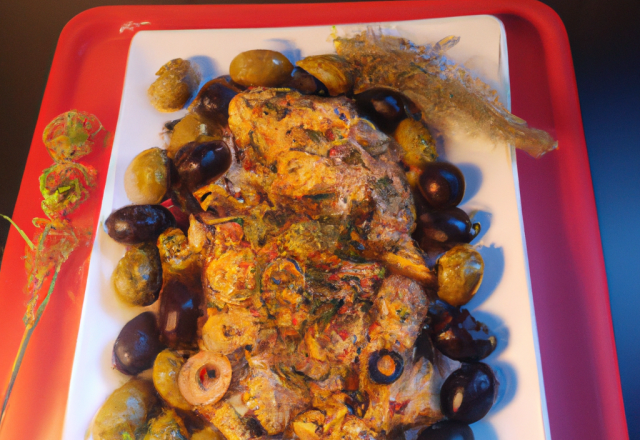 Poulet fenouil olives