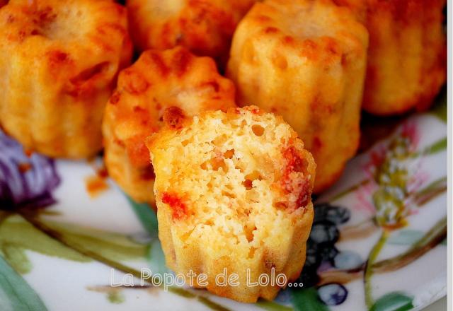 Cannelés au comté et chorizo