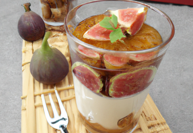 Verrine gourmande aux figues