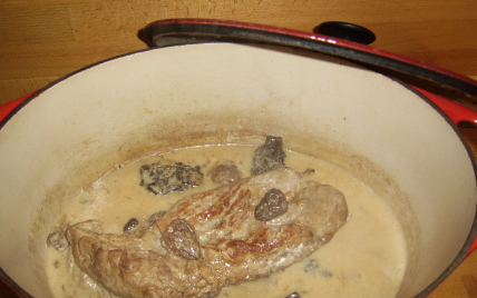 Filet mignon de veau aux morilles