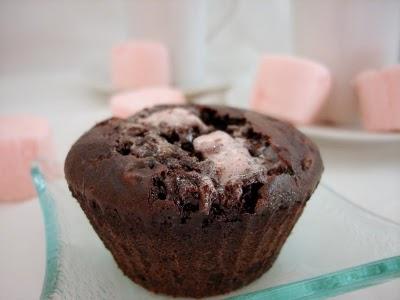 Muffins chooclatés au Chamallows