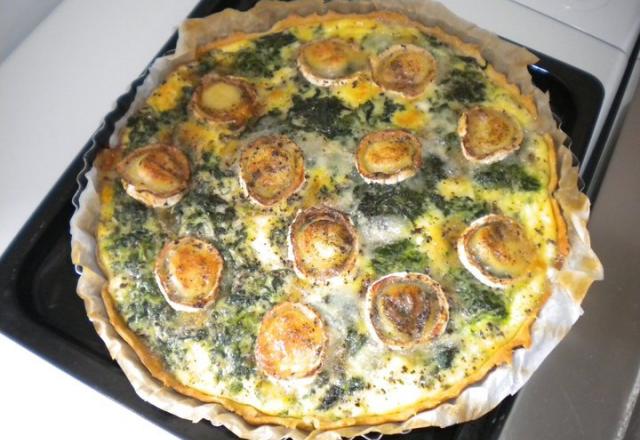 Tarte chèvre - épinards