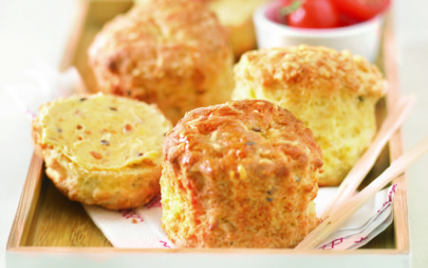 Scones au fromage et céréales