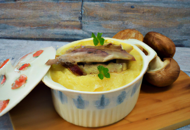 Parmentier de canard en cocotte