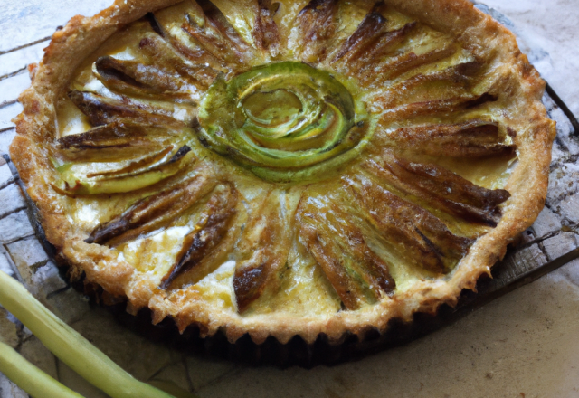 Tarte aux poireaux indienne