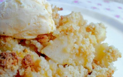 Crumble pomme cannelle