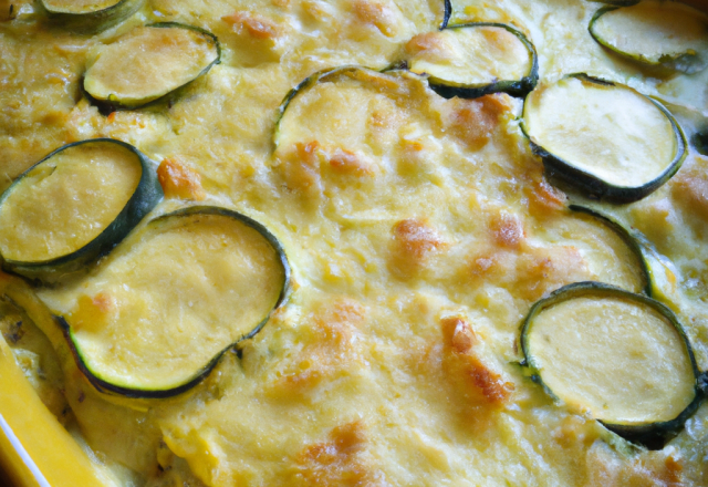 Gratin à base de courgette