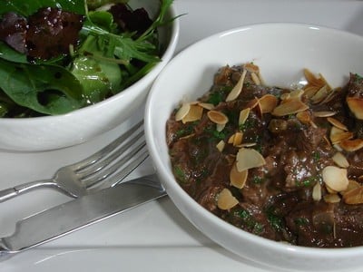 Émincé d'onglet de bœuf aux doux épices et à la coriandre