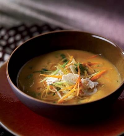 Soupe aux légumes croquants