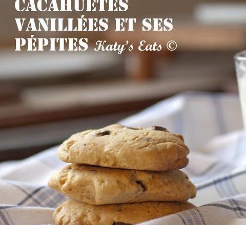 Cookies au beurre de cacahuètes vanillées et ses pépites