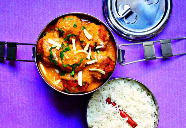 Malai kofta korma à boulettes de légumes et panneer, sauce crémeuse