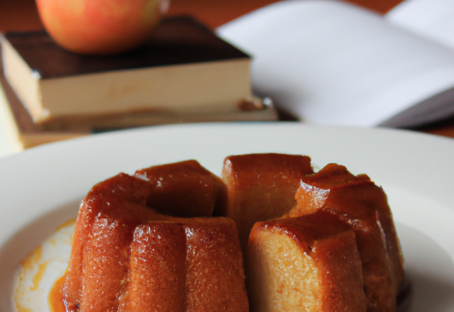 Fondant aux pommes et caramel