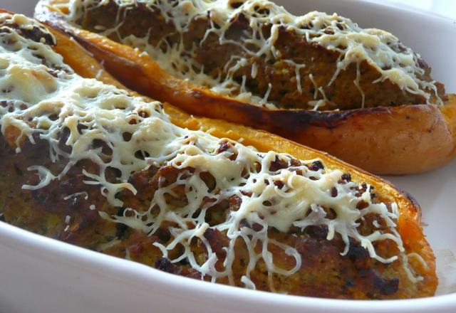 Courge butternut farcie classique