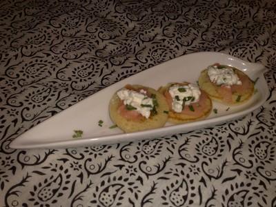 Blinis au Cottagecheese