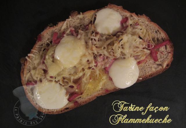 Tartine façon Flammekueche