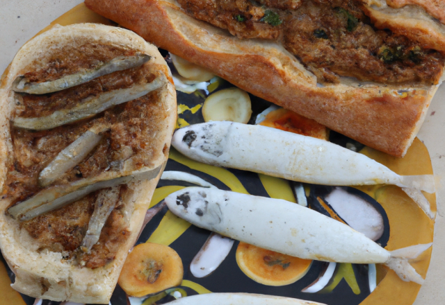 Fougasse et ses rillettes de sardines