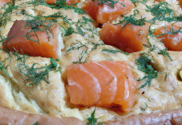 Tourte saumon forestiere