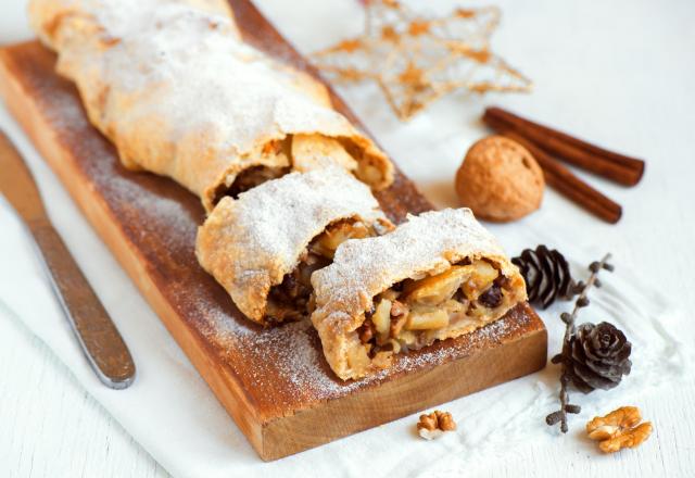 Strudel aux pommes et amandes