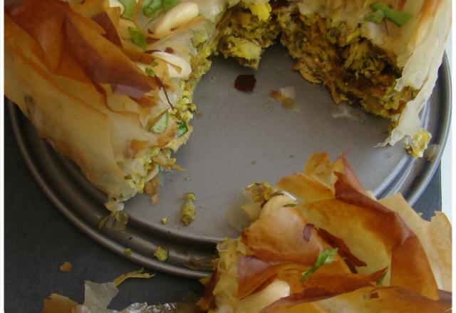 Pastilla marocaine au poulet et amandes