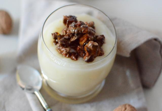 Soupe de poire aux noix