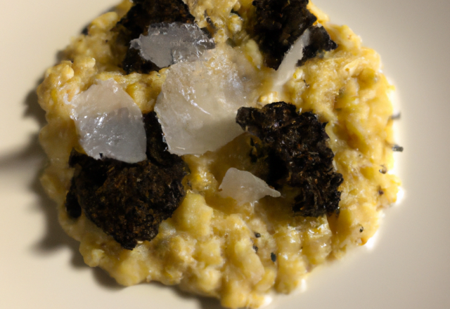 Risotto de truffe noire et parmesan...