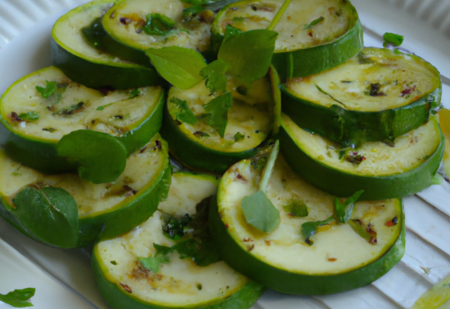 Courgettes à la menthe