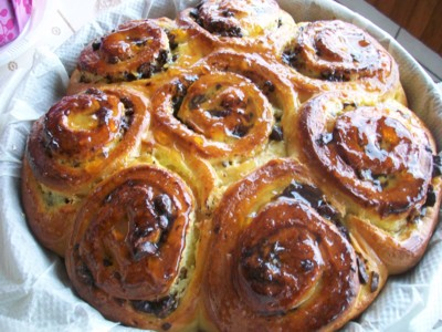 Brioche chinois aux pépites de chocolat