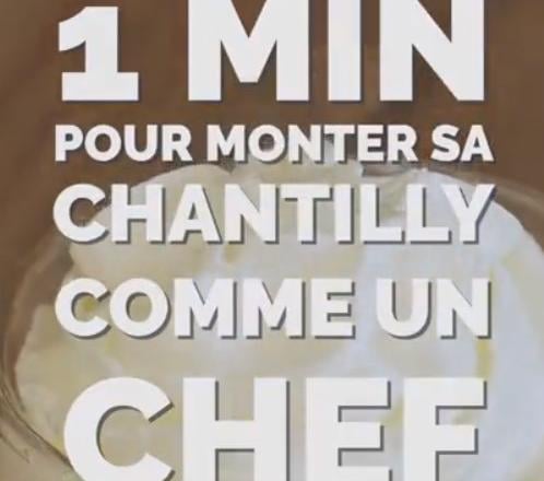 Comment faire une chantilly maison ?