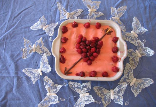 Tiramisu rose-framboises pour la saint-valentin