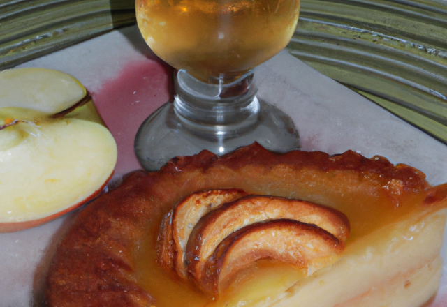 Gâteau aux pommes et au cidre