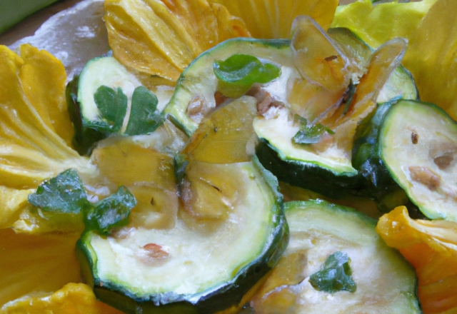 Farfalles aux courgettes aux zestes d'agrumes