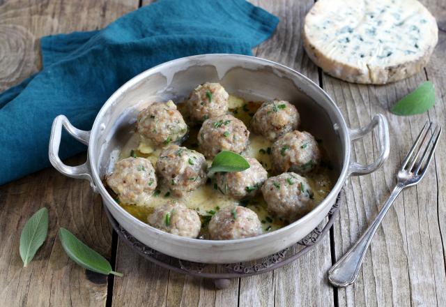 Boulettes de veau à la Fourme d'Ambert