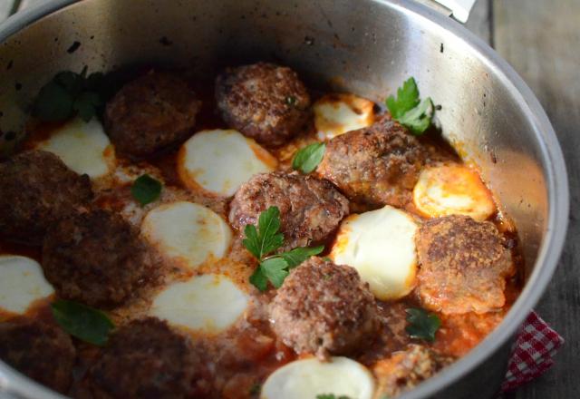 Boulettes de viande Rôties à la Mozzarella