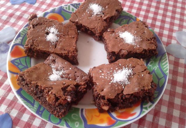 Brownies chocolat, amandes et vanille