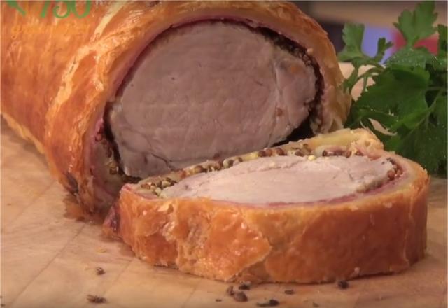 Le véritable filet mignon de porc en croûte