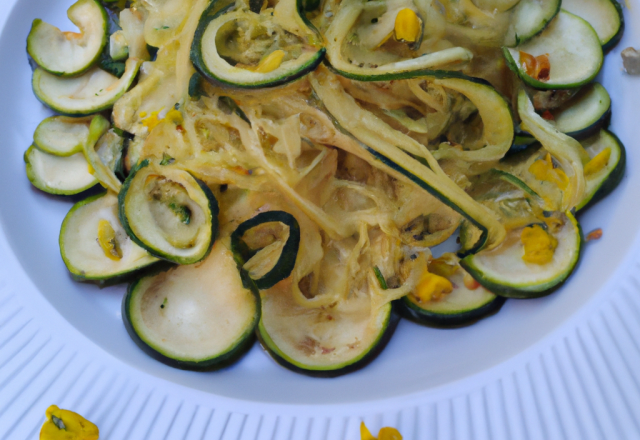 Spaghetti de courgettes estivales