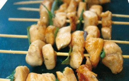 Brochettes de poulet glacées façon Terre Exotique