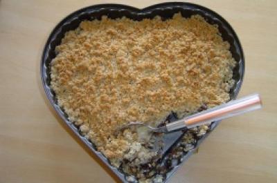 Crumble aux pommes généreux