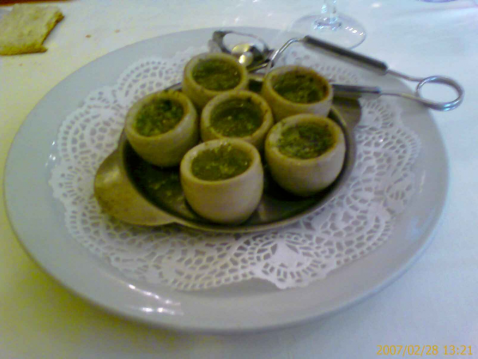 Escargots à la crème