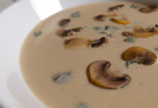 Velouté aux champignons rapide