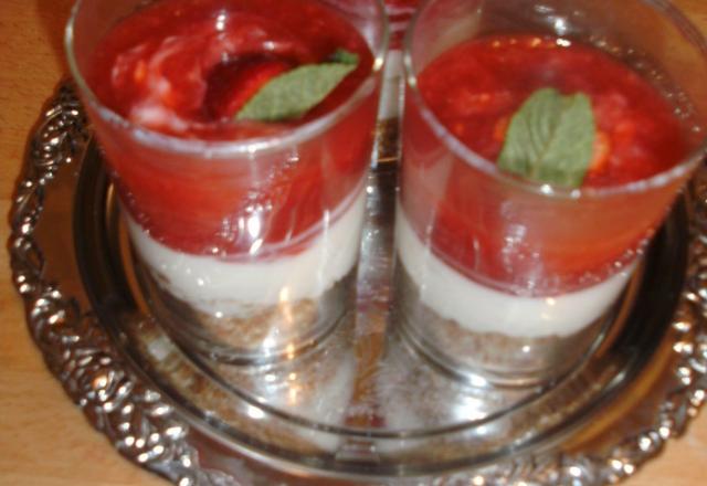 Dessert fraise mascarpone